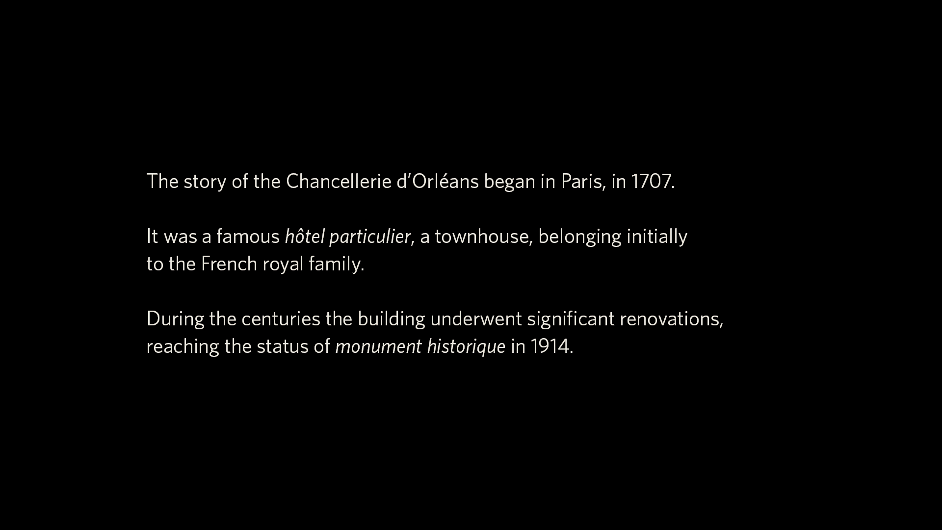 La Chancellerie d'Orléans